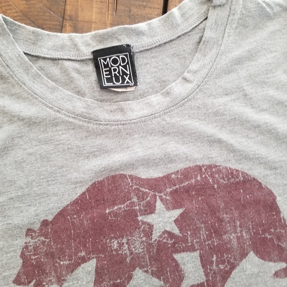 California Bear Tee Large Gray Graphic print - Picture 3 of 6